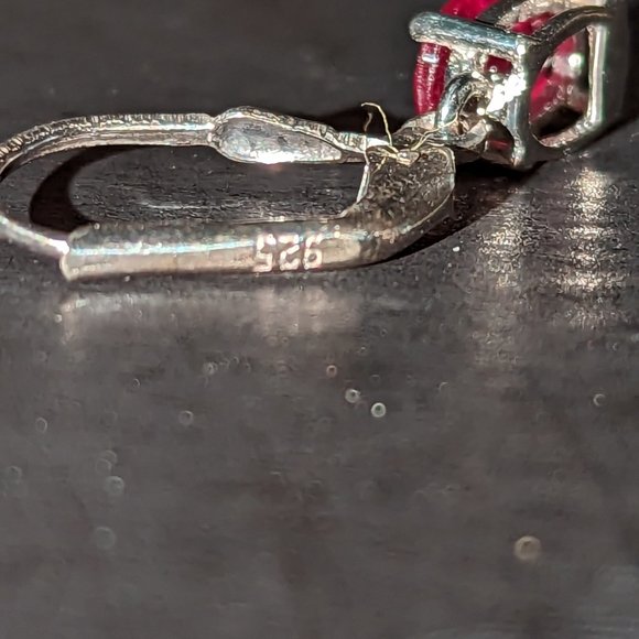 Ruby earrings - Picture 2 of 2